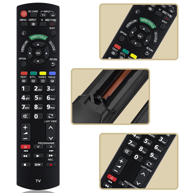Replacement Panasonic Remote Control N2QAYB000487 for Universal Remote Control Panasonic