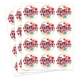 FaCraft 36PCS Happy Mother's Day Labels Stickers 1.5" Floral Mother's Day Gift Tags Mothers Day Present Labels Farmhouse Label Stickers for Gift Wrap Envelope Seals Boxes Party Decorations