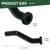 shiosheng 5pcs Vacuum Hoses 596163 593998, 797408 3 inch, Black