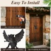 Bolifish Antique Gothic Heavy Duty Owl Front Door Knocker, Rustic