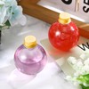 Layhit 24 Pcs Spherical Plastic Potion Bottles Ball Shape Round