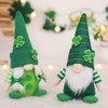 2Pcs Faceless Gnome Plush Doll St. Patrick's Day Green Clover