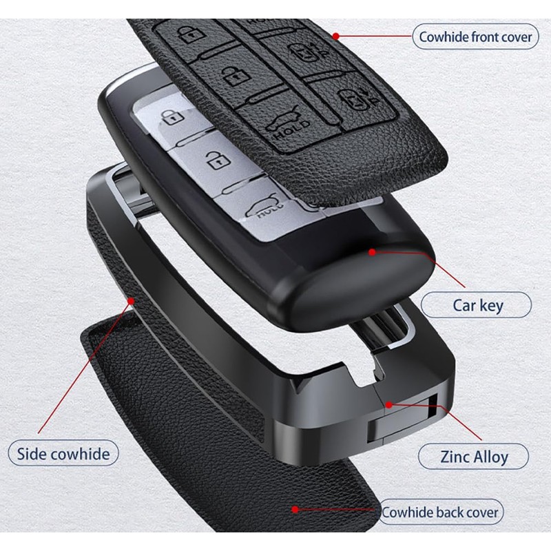 ontto 8 Button Key Case Compatible with Hyundai Genesis G70