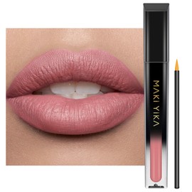 MAKI YIKA Pink Lipstick for Women Color Stay Long Lasting Lipsticks Light Pink Matte Liquid Lipstick Transferproof Cruelty-Free Lip Color |Warm Pink