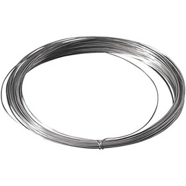 Rayher Silberdraht mit Kupferkern, 1 mm ø, Btl. 4 m, nickelfrei, Silberdraht zum Basteln, Bindedraht, Wickeldraht, Schmuckdraht, 2402200