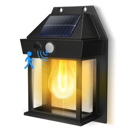 ZingZap Solar Wall Lights Outdoor, Dusk to Dawn Outdoor Lighting 2024 Update Tri-Mode Motion Sensor with Dual-Brightness Setting, All Weather-Proof, Garden, Trail, Garage and Backyard