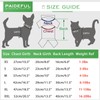 PAIDEFUL British Striped Dog Shirts for Small Medium Dogs Cats