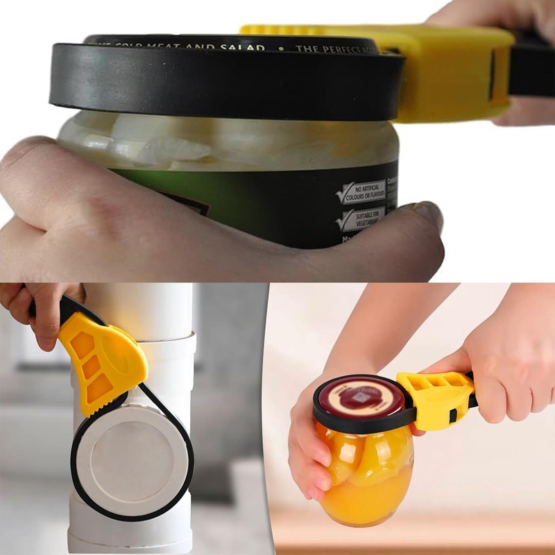 KSVFTB Rubber Strap Wrench, Multi-Purpose, Adjustable, Heavy Duty, for Pipes,