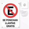 Señalamiento Letrero Señaletica No Estacionarse Se Ponchan Llantas Gratis