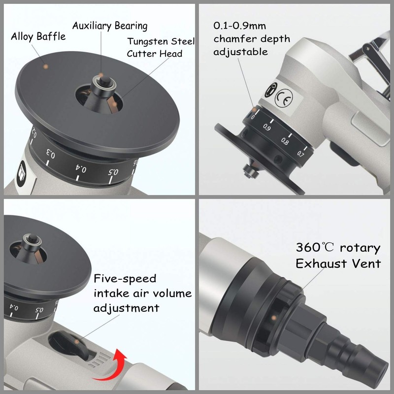 Professional Mini Chamfering Machine, Chamfering Machine, Compressed Air, Chamfering Capacity: