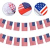 USA Flag Rectangle Garland, USA Flag Garland, USA Flag National