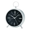 Seiko QXE063ALH Pocket Watch Style Bedroom Alarm Clock, Black, 4