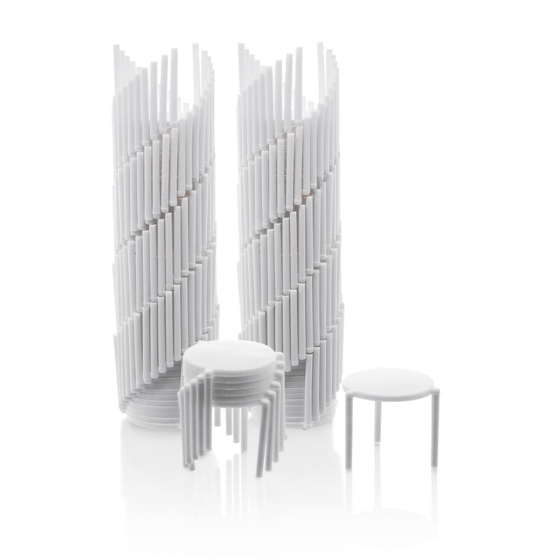 Party Essentials Disposable Plastic Pizza Stands/Savers/Tripod Stacker/Catering Boxes and Food