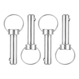 uxcell 4Pcs 10mmx30mm Quick Release Pins, Carbon Steel Marine Hardware for Marine Mountain Seat, Ship Outfitting, Shipbuilding, Blue White