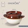 ONEMORE French Onion Soup Bowls, Oven Safe Soup Crocks with