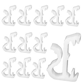 Cutelec 20pcs Hidden Valance Clips 1" Mini Window Blinds Clips White Plastic Valance Holder Retainer Clips