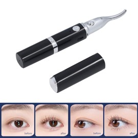 Electric Curling Eyelash Tool, Electric Heated Eyelash Curler, Hand Held, 2-in-1, Long-Lasting Styling, Eyebrow Trimmer, Eyelash Makeup Tools for