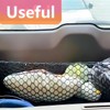 Car Rear Cargo Net, Adjustable Elastic Storage Organizer Cargo Net