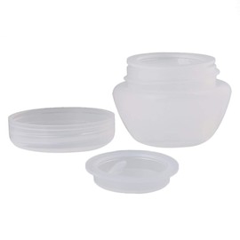 diystyle 20 Pack Cream Empty Case Pot For Cosmetics, if changing Empty Container Travel Supplies White