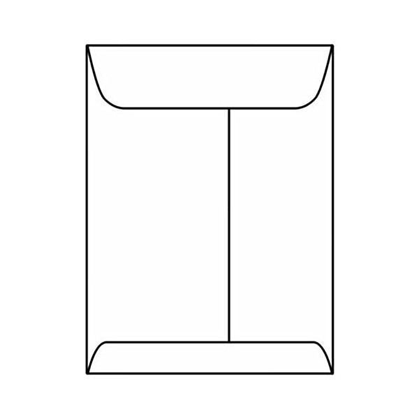 Open End Catalog Envelopes, 11-1/2" x 14-1/2", 28#, White Kraft,