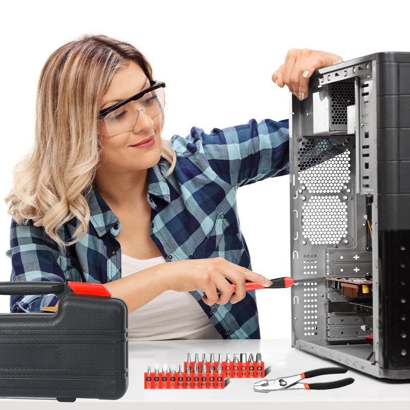 39-Piece Household Tool Set with Toolbox Storage Case - All