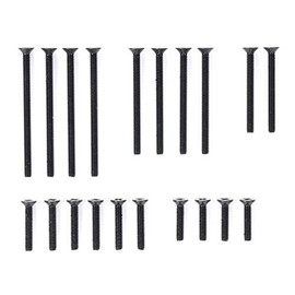 タミヤ ミニ四駆特別企画商品 ステンレス皿ビスセット ブラック (10・12・20・25・30mm) 95415