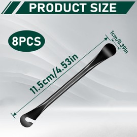 Qtksceadlnce 8PCS Bicycle Tire Lever, Supplies Metal Tire Levers Stainless Steel Bicycle Tire Levers Bike Tool Portable Cycling Tire Repair Tool Carbon Steel Tyre Levers for Road and Mountain Bike