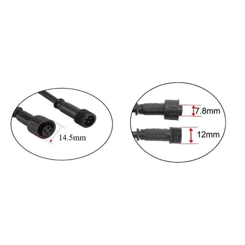Extension Cord with Male and Female Connector (4pin 3.28ft)