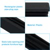 Kemcatui 20Pcs Rectangle End Caps, 2x2/5 Inch Rectangular Tubing Plugs