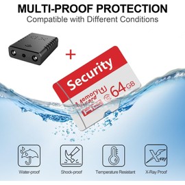 【Free 64G】 Smallest Wireless WiFi Camera,HD1080P Battery Security Camera,Portable Mini Camera,Baby Monitor with Night Vision,Motion Detection,Cloud Storage,Remote Viewing for Remote with iOS Android