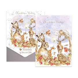 Wrendale Designs Christmas Cards Pack of 8 Walking in a Winter Wonderland Woodland Animals Card Pack
