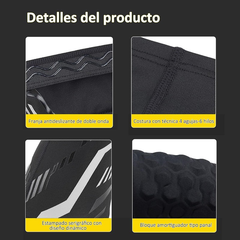 2 Piezas Coderas Deportivas para Hombre y Mujer, L