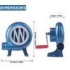 Air Blower, Fire Blower with Hand Crank for Coal Forges/Barbeque/Hiking,Forge