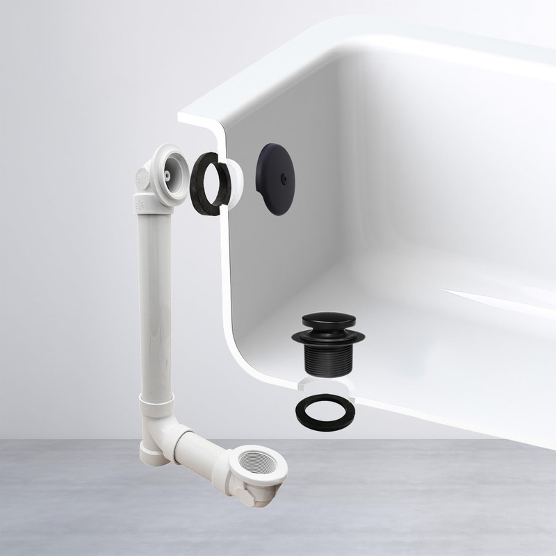 Westbrass A49321-62 14" Sch. 40 PVC Bath Waste & Overflow