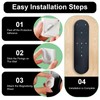 5Pcs Remote Control Holder Wall Mounted, Magnetic Wall Mounted Remote