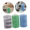 Gadpiparty 3pcs Waxed Thread for Leather Sewing Yards Flat Cord