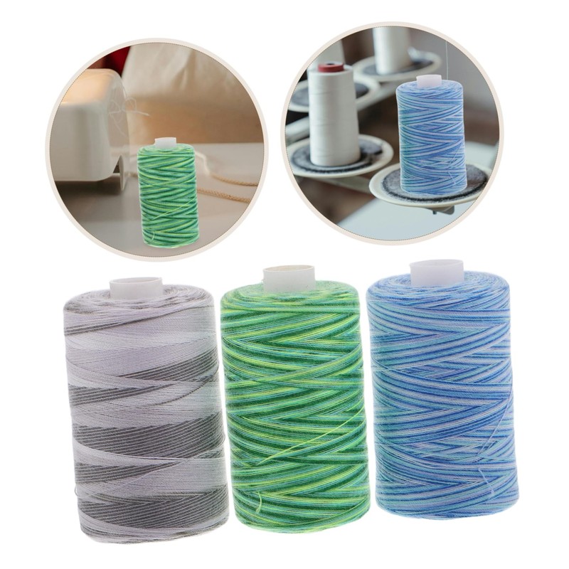 Gadpiparty 3pcs Waxed Thread for Leather Sewing Yards Flat Cord