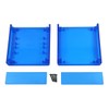 BOX2-P14-BT BusBoard P14 Size2 Transparent Blue Plastic Enclosure