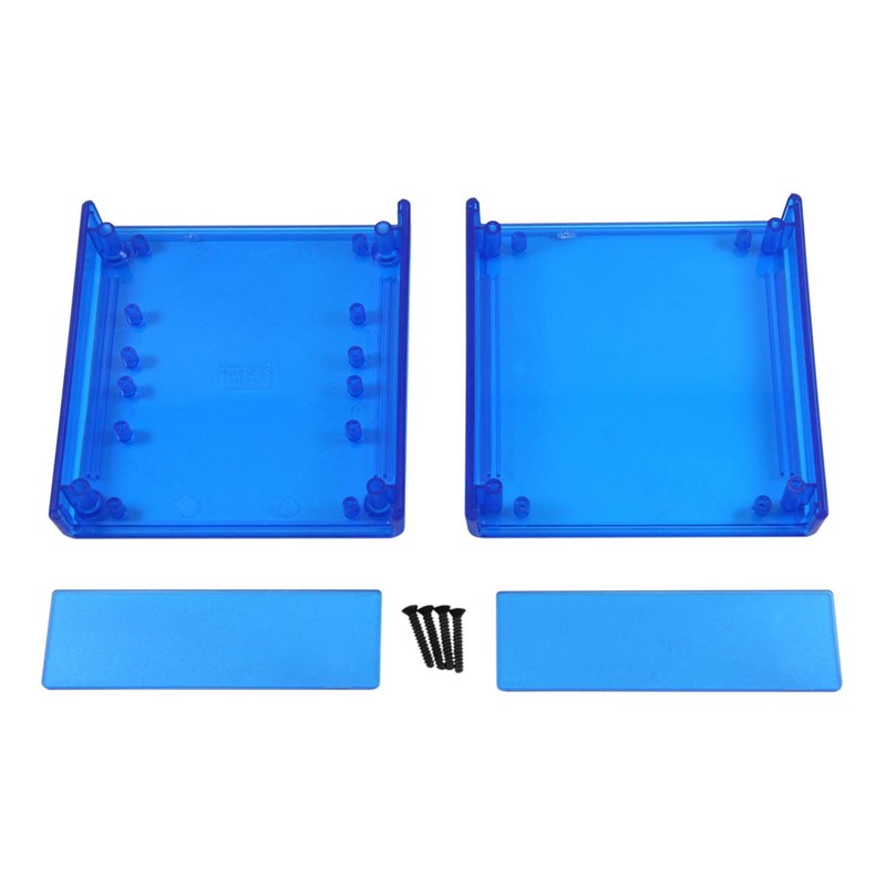 BOX2-P14-BT BusBoard P14 Size2 Transparent Blue Plastic Enclosure