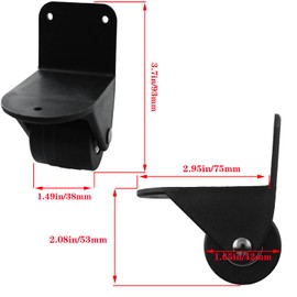 DZS ELEC 2PCS Luggage Wheel Accessories PVC Plastic Replacement Wheels 1.6 inch Diameter Right Angle Casters with Bearing Wheels Suitcase Swivel Wheels for Toolbox Wheel Bearing Repair