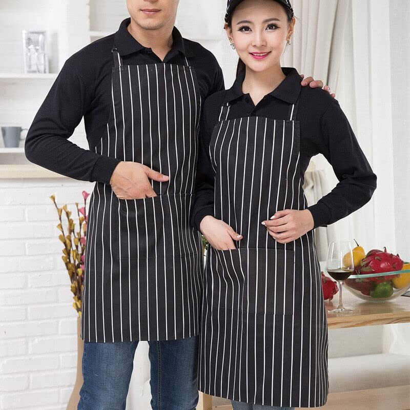 2PCS Apron with Pocket Chef Butcher Kitchen Restaurant Cook Wear