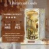 MiniCity DIY Book Nook Kit for Adults, 3D Wooden Puzzle