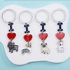 HUAAPLEGO 2Pcs Cute Alloy Enamel Pets Dog Keychain Puppy Key