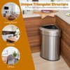 S AFSTAR Corner Trash Can 16 Gallon/60 L, Kitchen Garbage