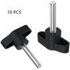 10 PCS M6 Handle Nuts,One Shape Clamping Screw Knobs