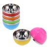 6Pcs set Color Stainless Steel Bowl Heat Insulation Salad Noodles