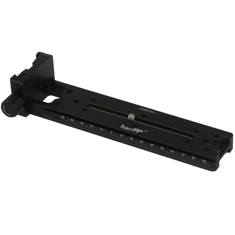 Haoge LVR-200CP Double Dovetail Plate 200mm Vertical Rail with 90
