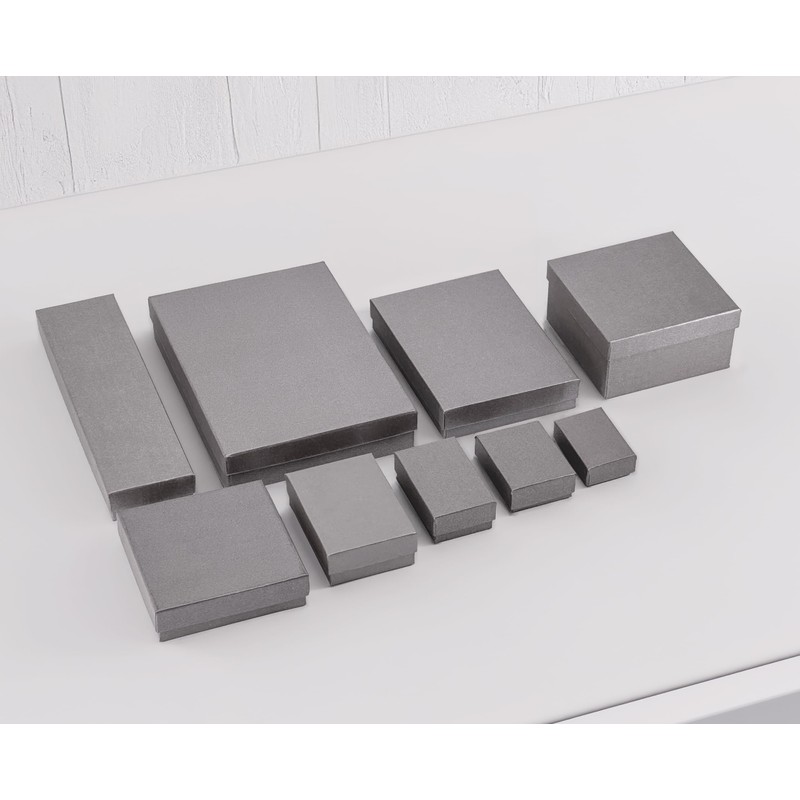 TheDisplayGuys - 25-Pack #11 Cotton Filled Cardboard Paper Jewelry Boxes