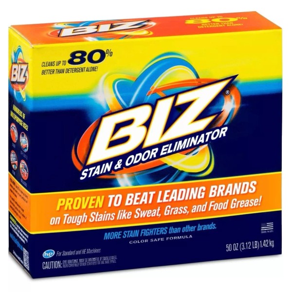 BIZ Laundry Detergent Booster / Stain and Odor Remover, Size