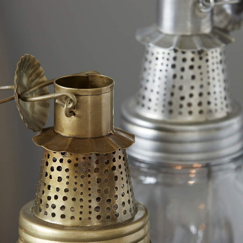 House Doctor, Fhia Lantern Antique Brass Height 25 cm Diameter